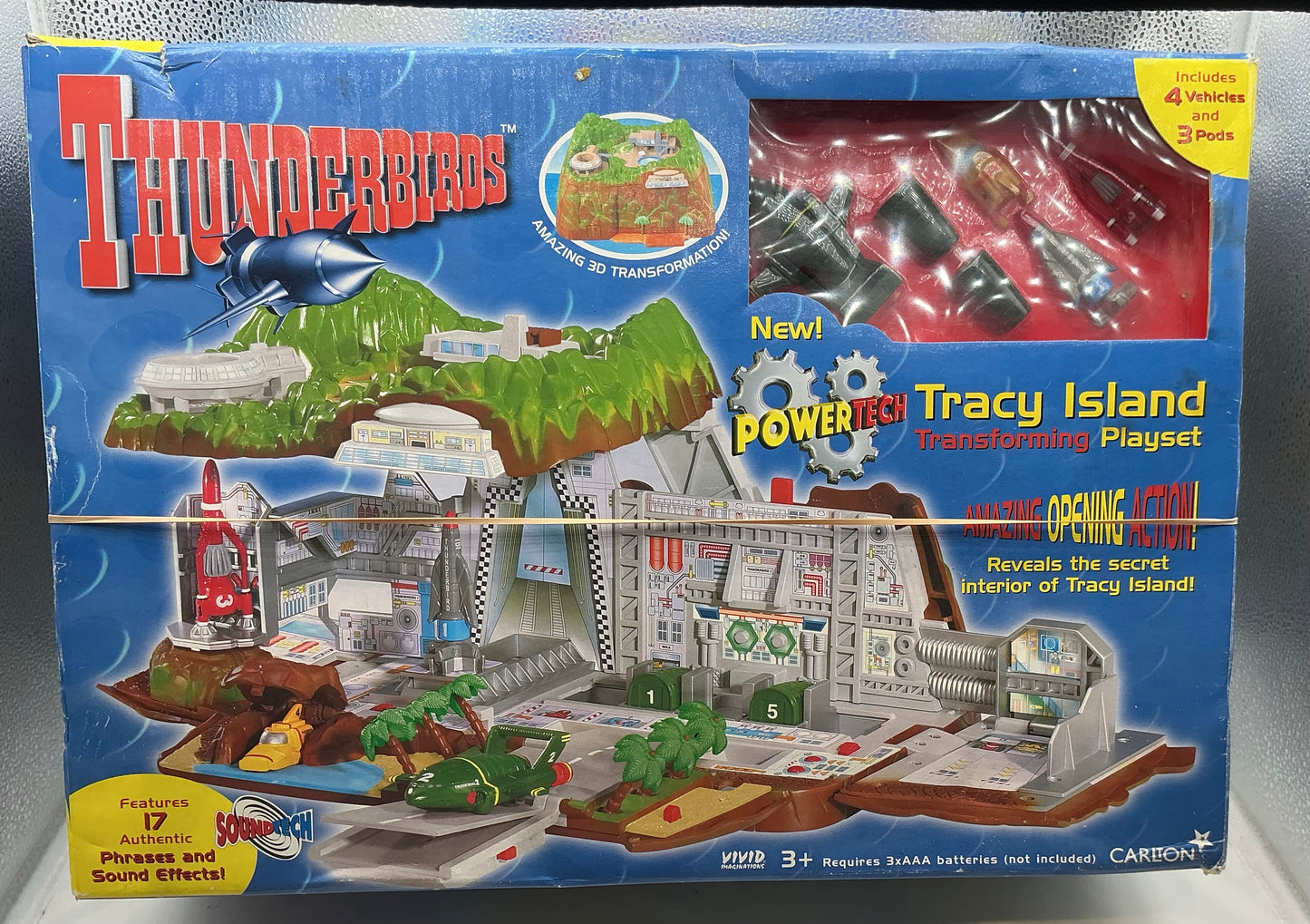Thunderbirds power tech Tracy island transforming