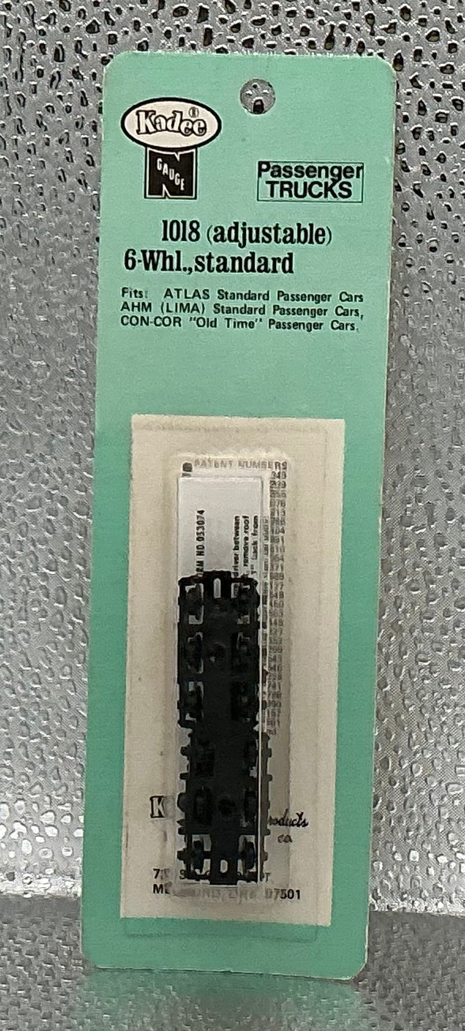 Kadee N Gauge 1018 Adjustable 6 Wheel Standard