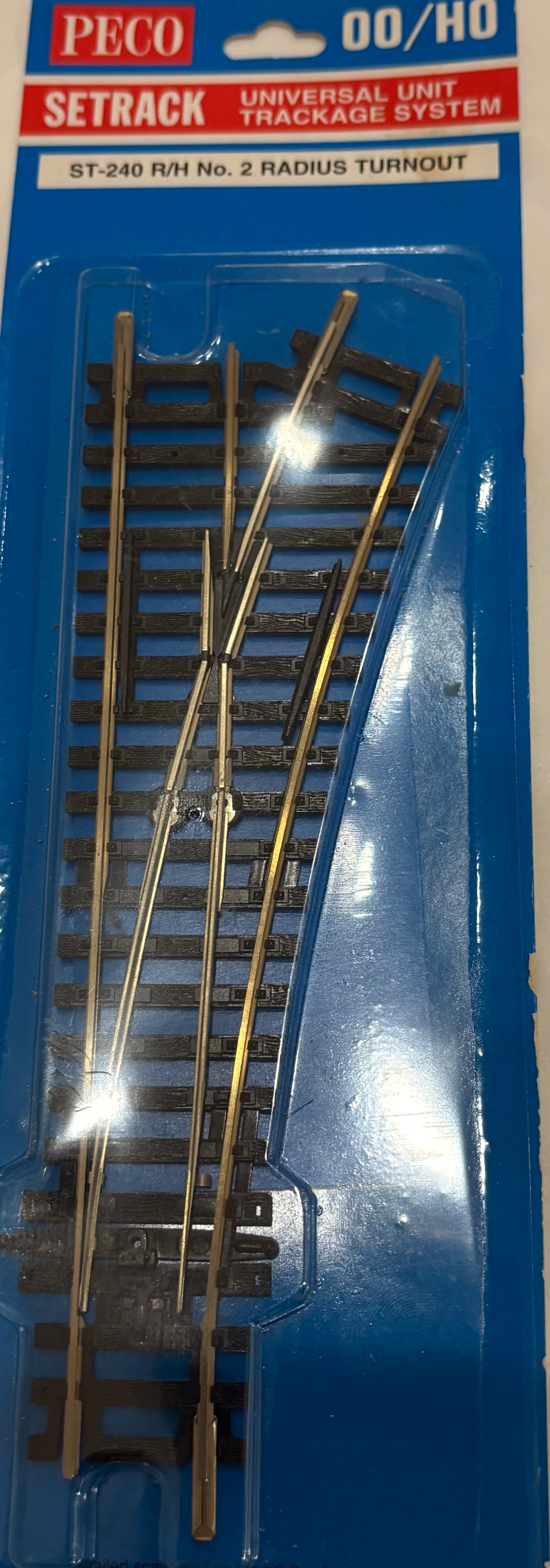 Peco OO gauge right hand turnout points