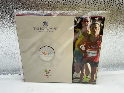 Royal Mint Commonwealth games Wales 50p coin