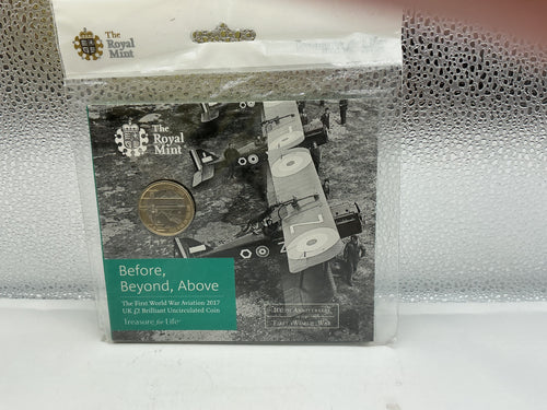 The royal mint before beyond above 2 pound coin set