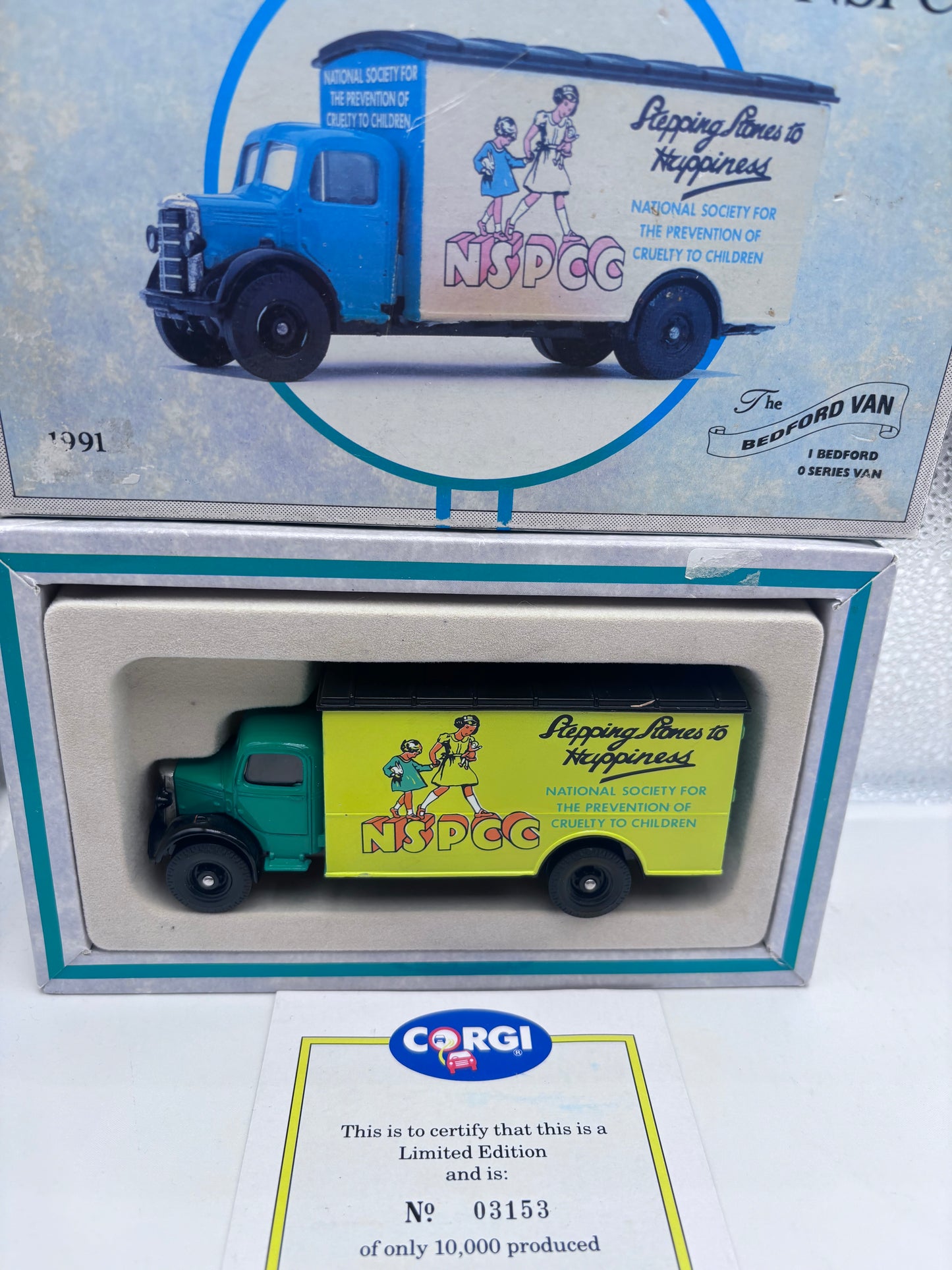 Corgi Bedford van nspcc