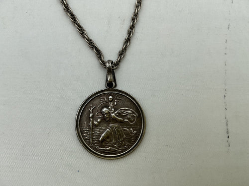 925 silver St Christopher necklace