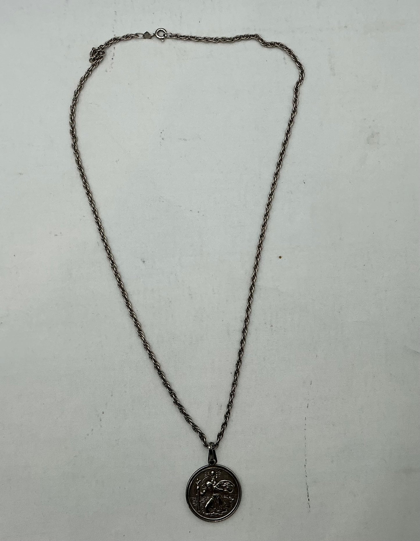 925 silver St Christopher necklace