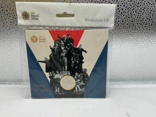The royal mint peace in sight 2 pound coin sealed
