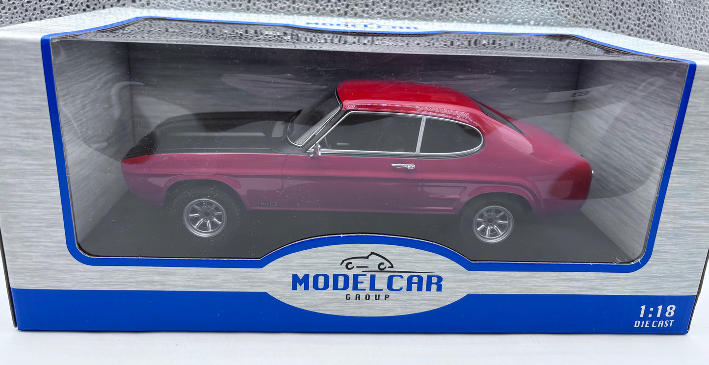1:18 scale diecastford capri mk1 red