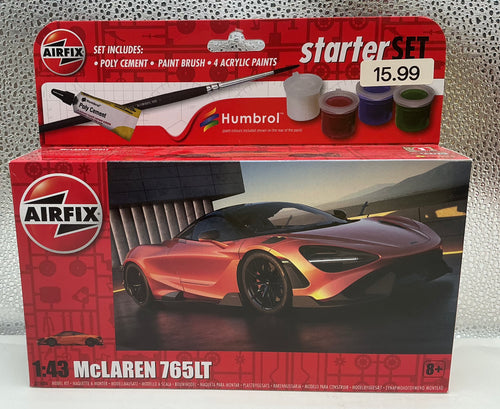 Airfix Starter Set McLaren 765 LT 1 43 Scale