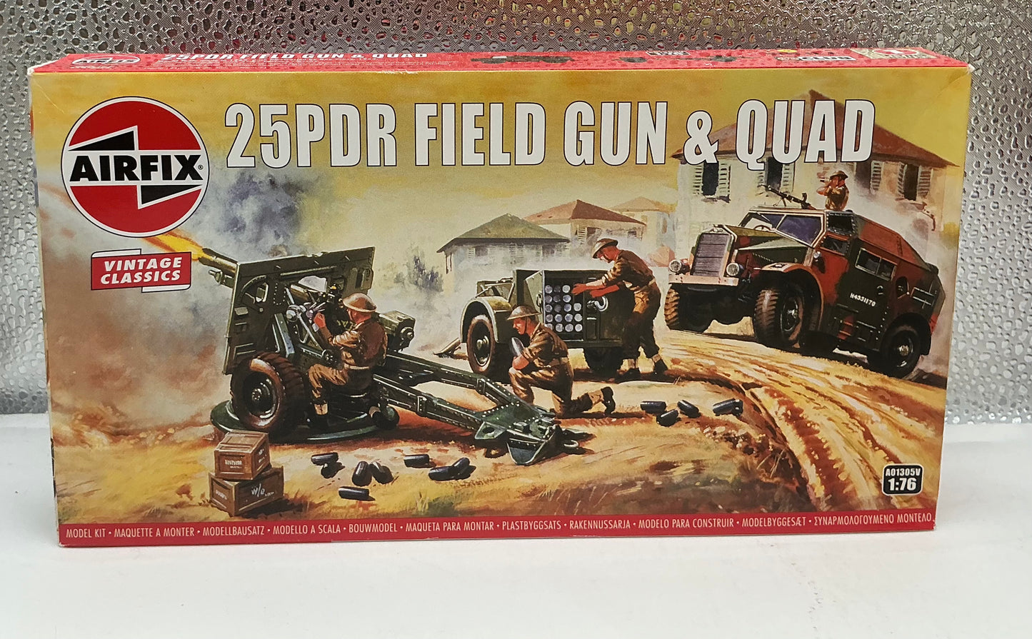 Airfix 25 PDR Field Gun & Quad 1 76 Scale