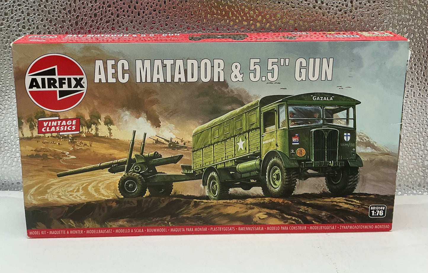 Airfix AEC Matado & 5 5 Gun 1 76 Scale