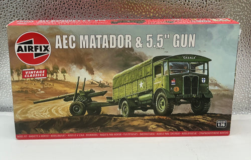 Airfix AEC Matado & 5 5 Gun 1 76 Scale