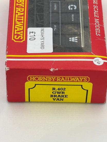 Boxed Hornby 00 Gauge GWR Brake Van.