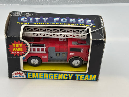 Boxed Funrise Emergency Vehicle.