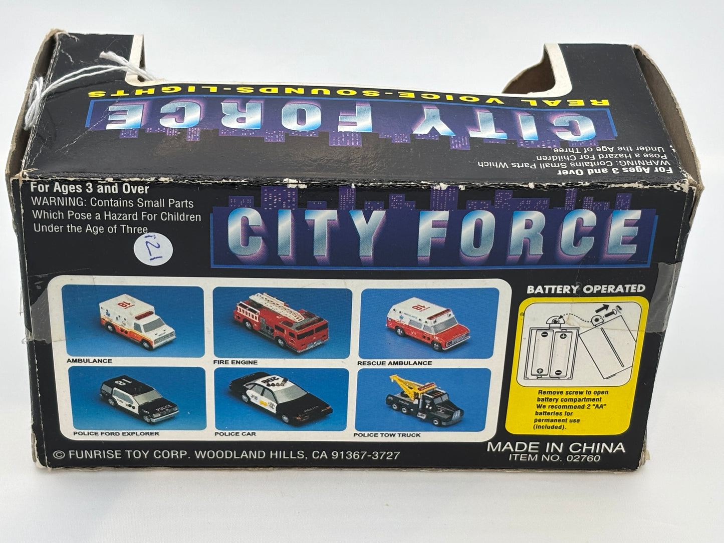 Boxed Funrise Emergency Vehicle.