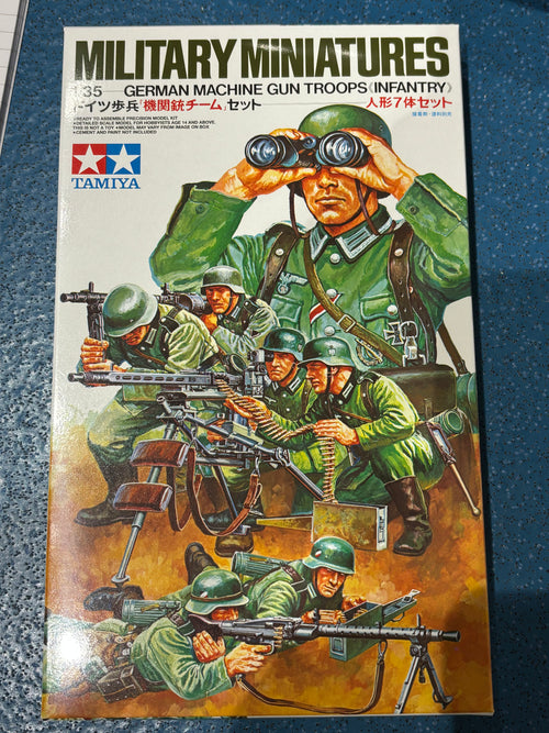 Tamiya Military Miniatures 1/35 German Machine GunTroops Infantry