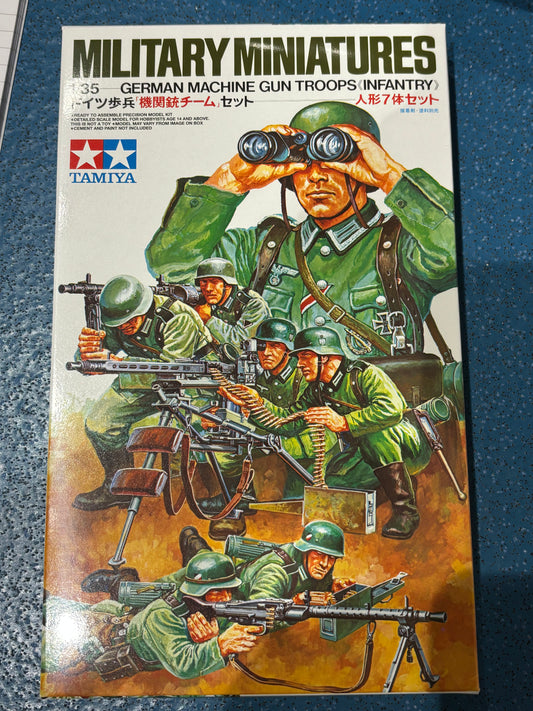 Tamiya Military Miniatures 1/35 German Machine GunTroops Infantry