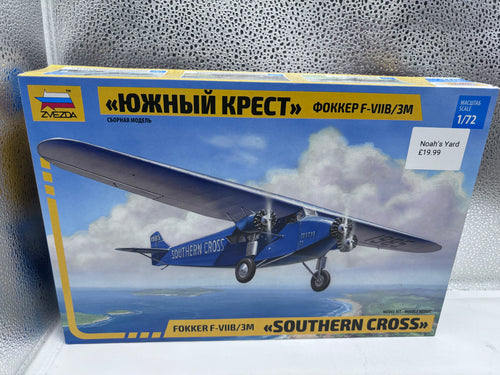 Zvelda Kit Fokker FV11B 3M Southern Cross 1 72 Sca
