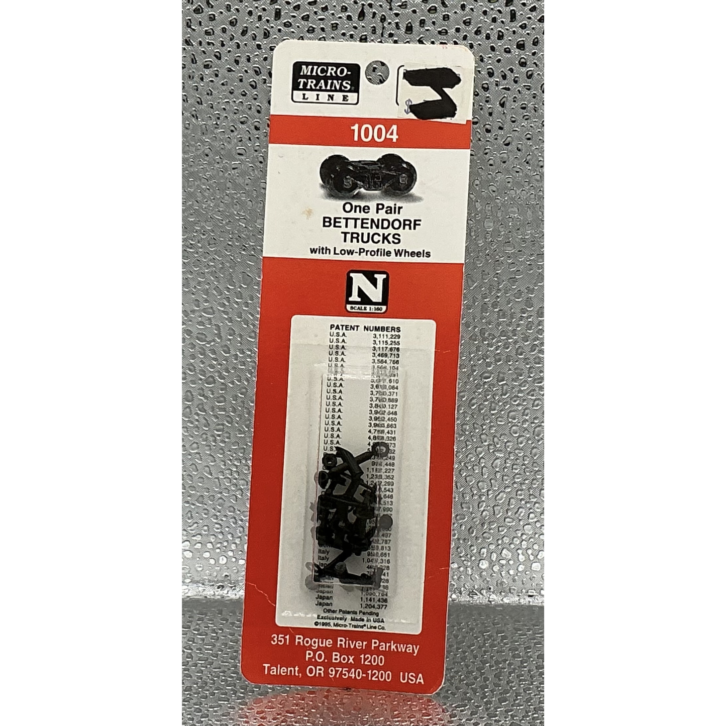 Micro Trains Sealed Pack 1004 Bettendorf Trucks N Gauge